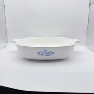 Vintage Corning Ware Blue Cornflower P-9-B 9 Inch Square Casserole Dish USA